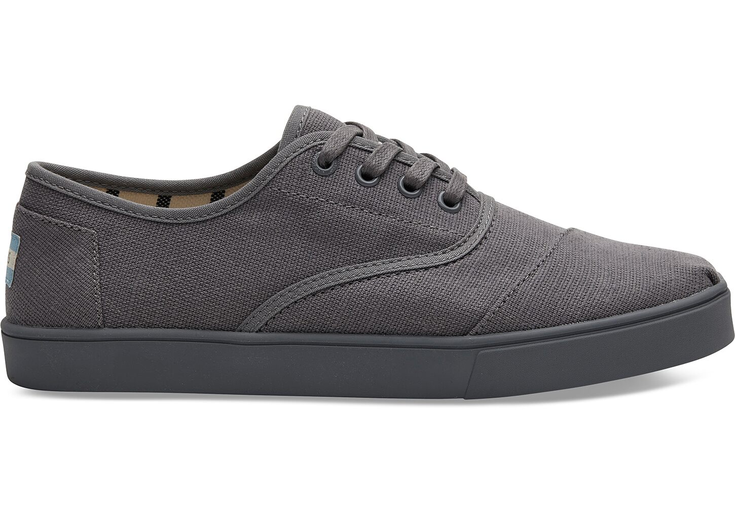 Toms Venice Heritage Canvas Cordones - Mens Sneakers - Grey - NZ - 452639HPN